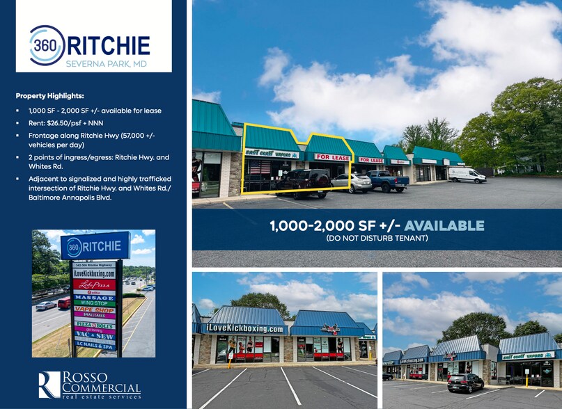 342-366 Ritchie Hwy, Severna Park, MD à louer - Photo du bâtiment - Image 2 de 4
