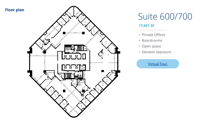 4950 Yonge St, Toronto, ON à louer Plan d’étage- Image 1 de 1
