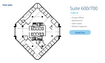 4950 Yonge St, Toronto, ON à louer Plan d’étage- Image 1 de 1