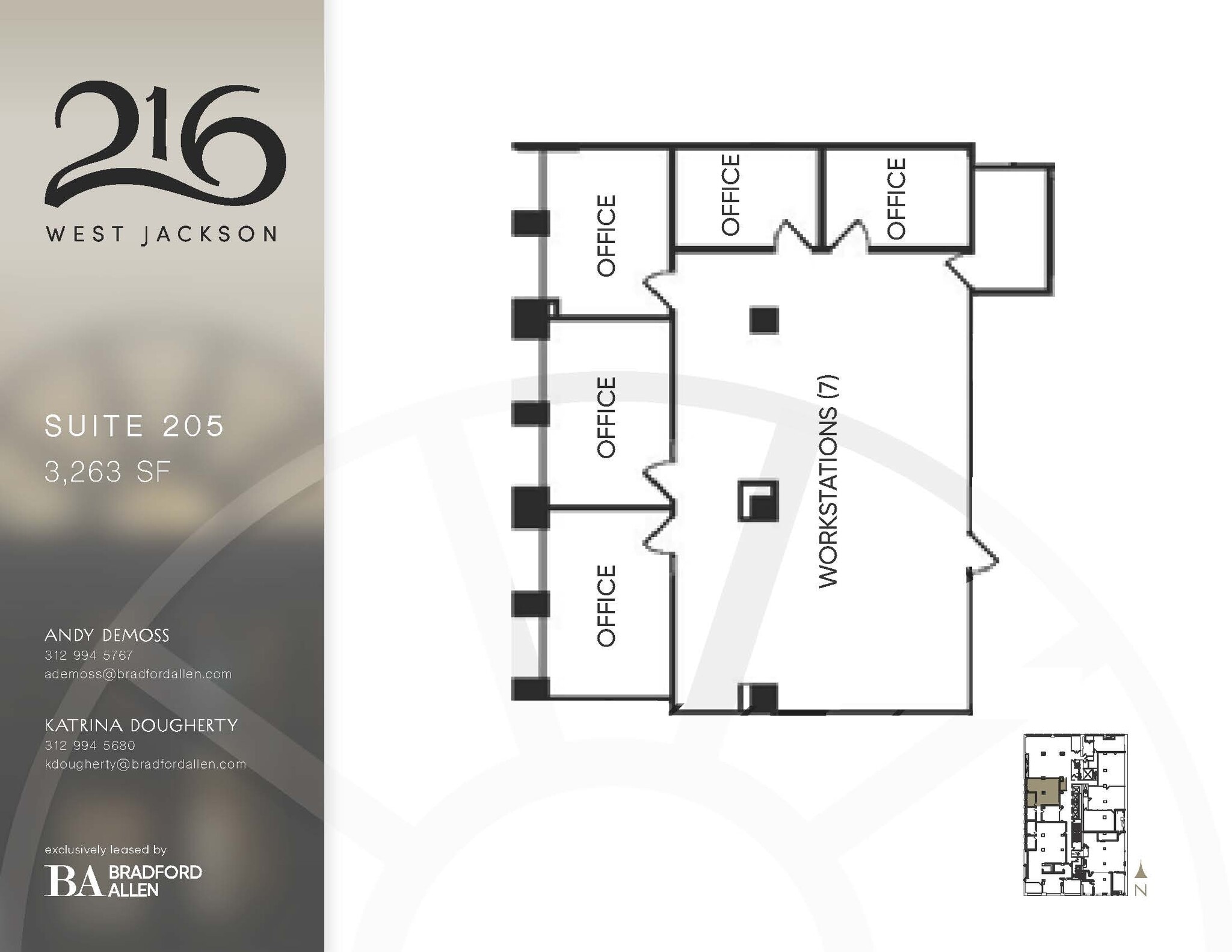 216 W Jackson Blvd, Chicago, IL for lease Floor Plan- Image 1 of 5