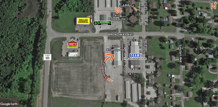 410 Broadway Ave, South Roxana, IL - AÉRIEN  Vue de la carte