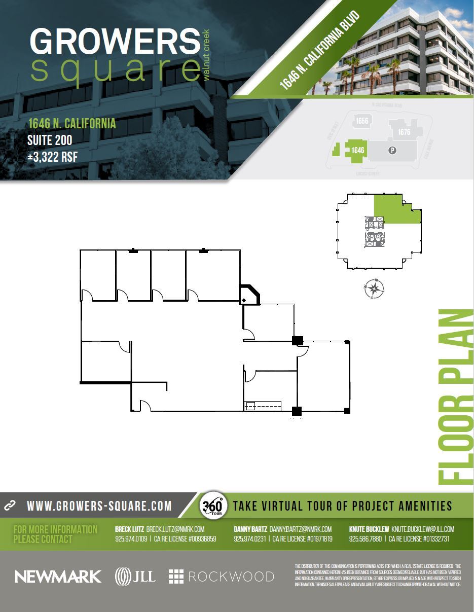 1676 N California Blvd, Walnut Creek, CA for lease Floor Plan- Image 1 of 1