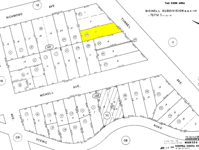 210 Tunnel Ave, Richmond, CA à vendre - Plan cadastral - Image 2 de 18