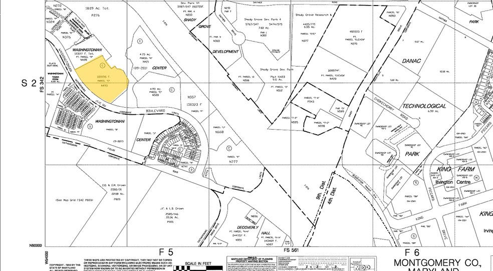 9801 Washingtonian Blvd, Gaithersburg, MD à louer - Plan cadastral - Image 2 de 30