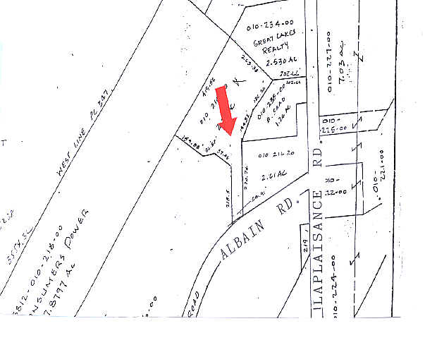 6500 E Albain Rd, Monroe, MI à vendre - Plan cadastral - Image 2 de 5