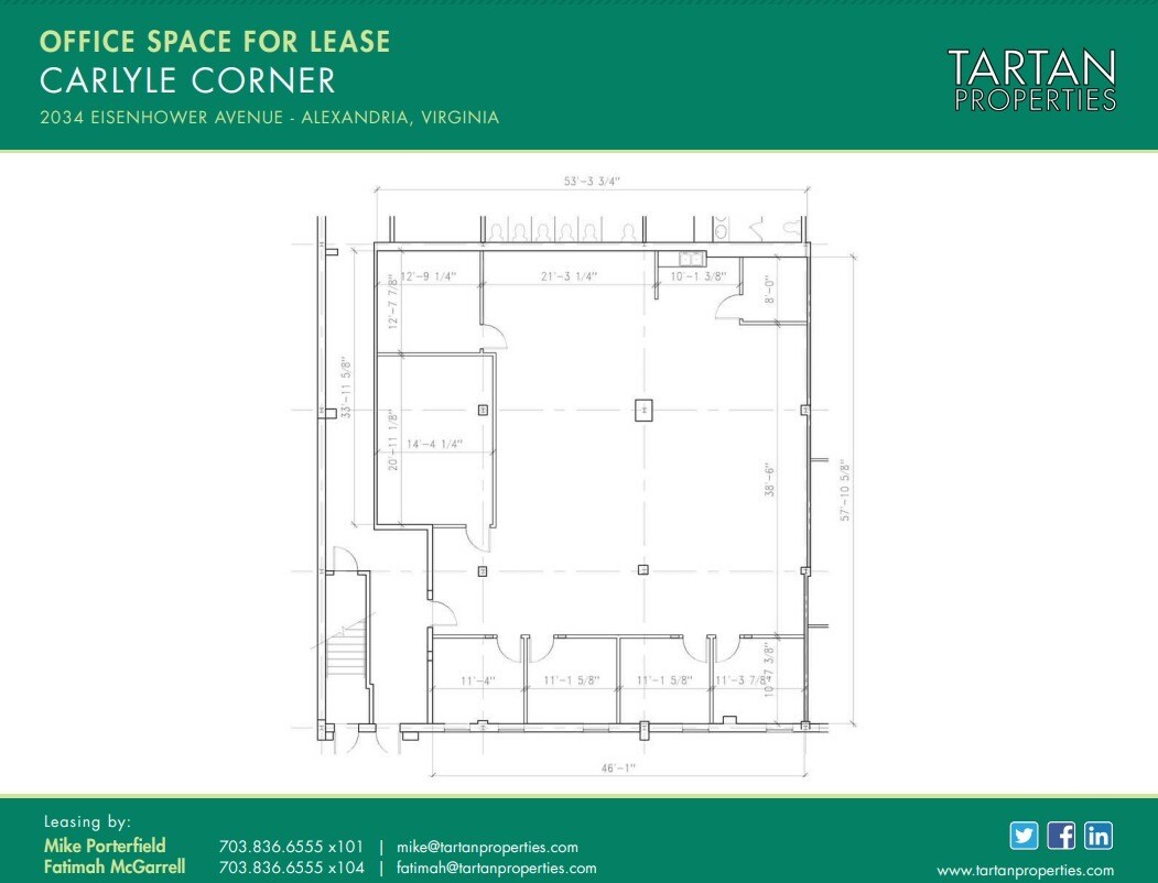 2034 Eisenhower Ave, Alexandria, VA à louer Plan d  tage- Image 1 de 1