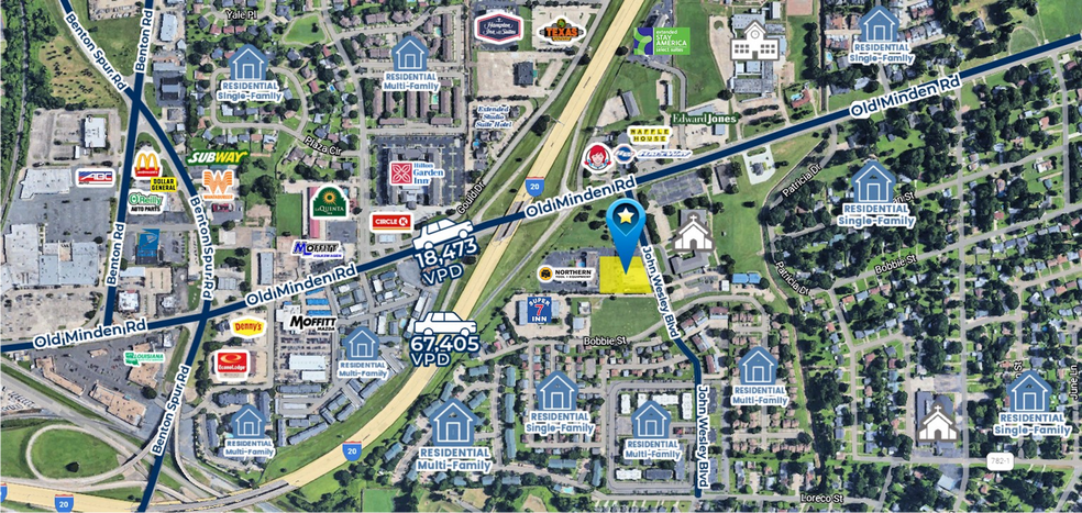 200 John Wesley Blvd, Bossier City, LA for sale - Primary Photo - Image 1 of 3