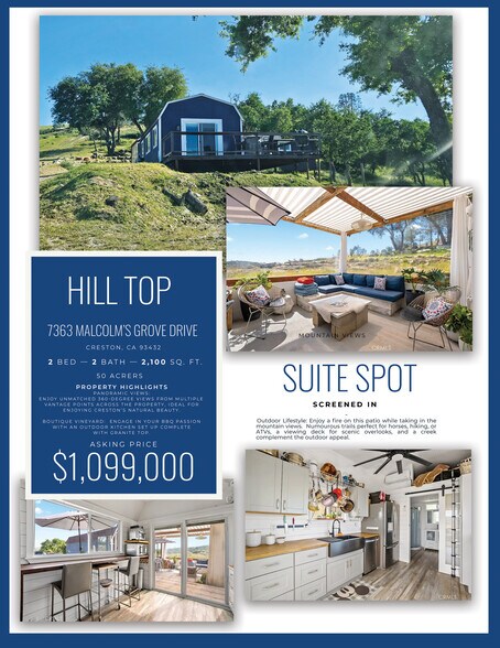 7363 Malcolms Grove Dr, Creston, CA à louer - Photo du bâtiment - Image 3 de 4