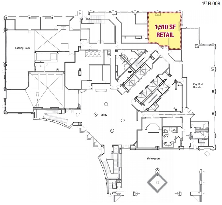 1 Bausch and Lomb Pl, Rochester, NY à louer Plan d  tage- Image 1 de 2