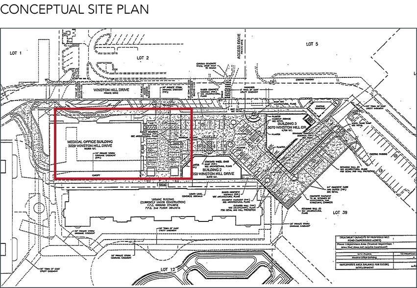 1000 Winston Hill Dr, Cary, NC à vendre - Plan de site - Image 2 de 2