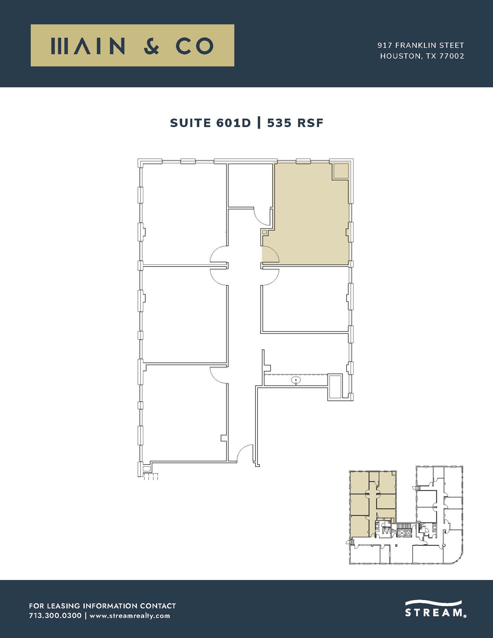 917 Franklin St, Houston, TX for lease Floor Plan- Image 1 of 1