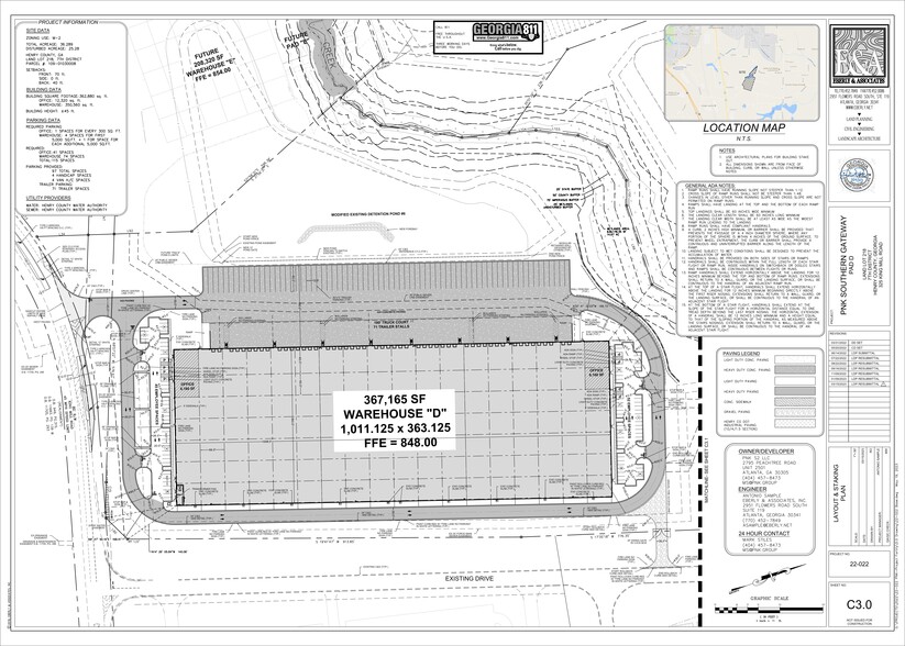 1305 Hwy 42 South, Mcdonough, GA à louer - Plan de site - Image 2 de 3