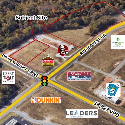 Corner Of Ridgecrest and FE Wright Drive, Jackson, TN for sale Building Photo- Image 1 of 14