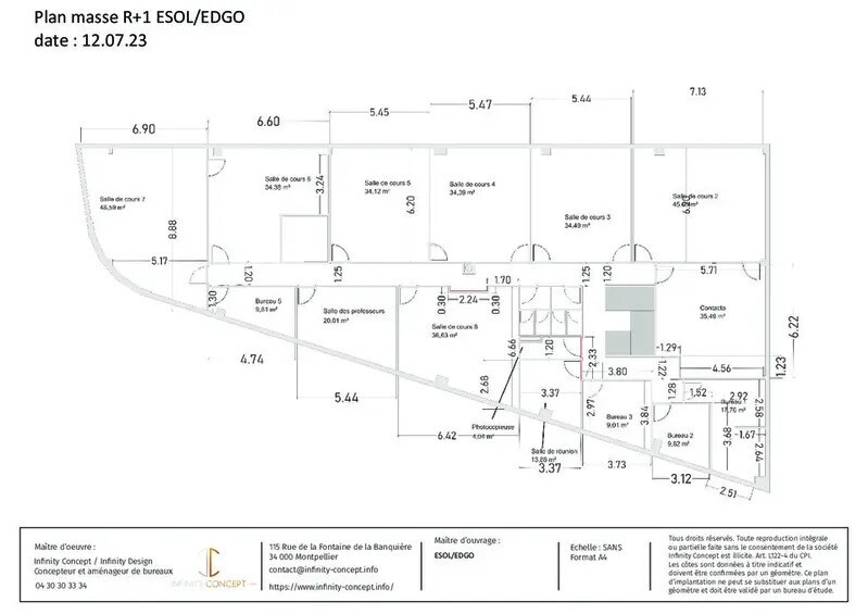 Office in Saint-Jean-de-Védas for lease - Floor Plan - Image 3 of 3