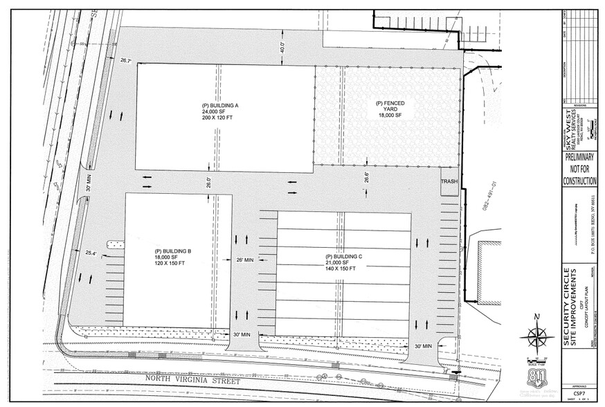 Security Cir, Reno, NV à louer - Plan de site - Image 3 de 7