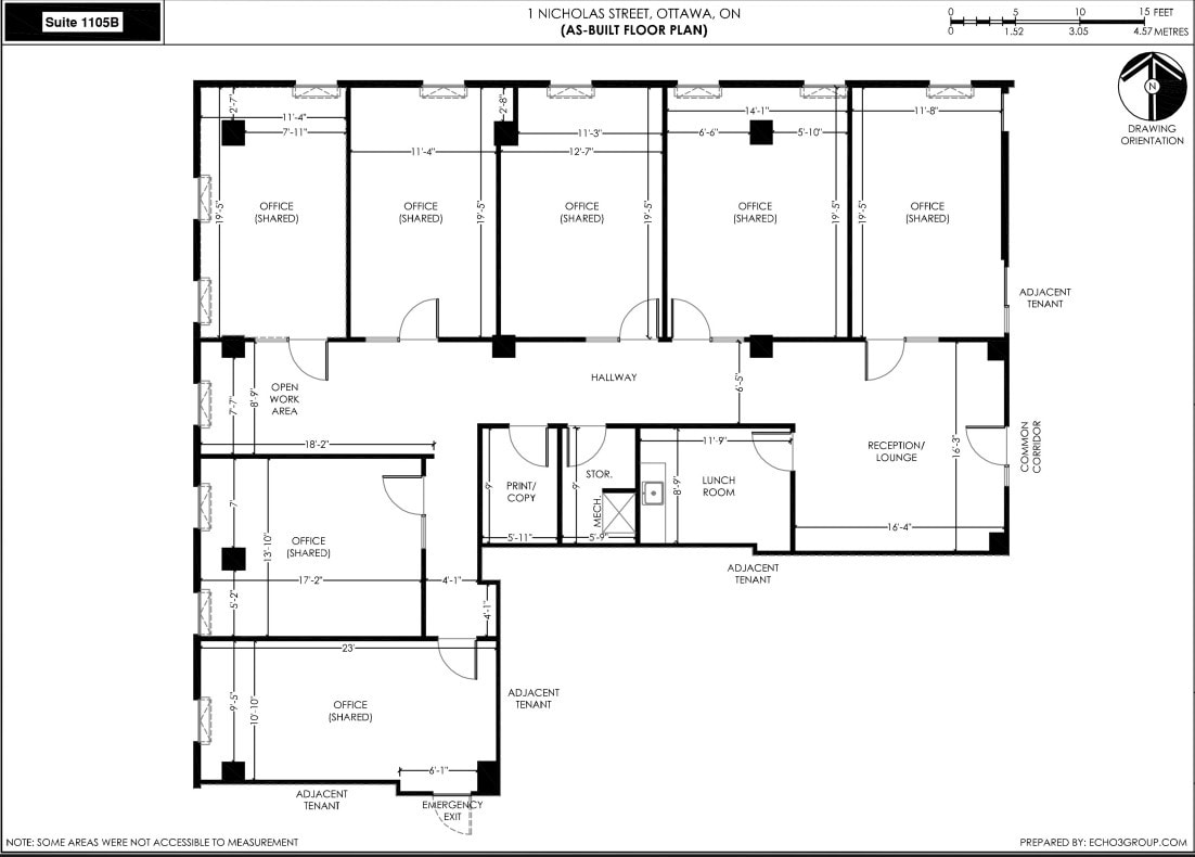 1-5 Nicholas St, Ottawa, ON à louer Plan d’étage- Image 1 de 1