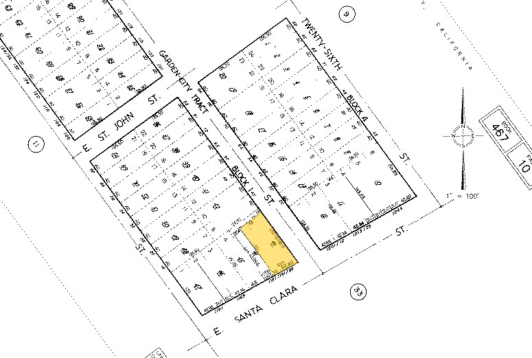 1191 E Santa Clara St, San Jose, CA à louer - Plan cadastral - Image 3 de 15
