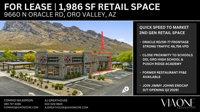 Plus de détails pour 9660 N Oracle Rd, Oro Valley, AZ - Commerce de détail à louer