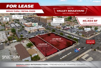 Plus de détails pour 531-545 W Valley Blvd, San Gabriel, CA - Terrain à louer