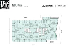 1152 15th St NW, Washington, DC for lease Floor Plan- Image 1 of 1