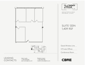 2625 Butterfield Rd, Oak Brook, IL for lease Floor Plan- Image 1 of 1