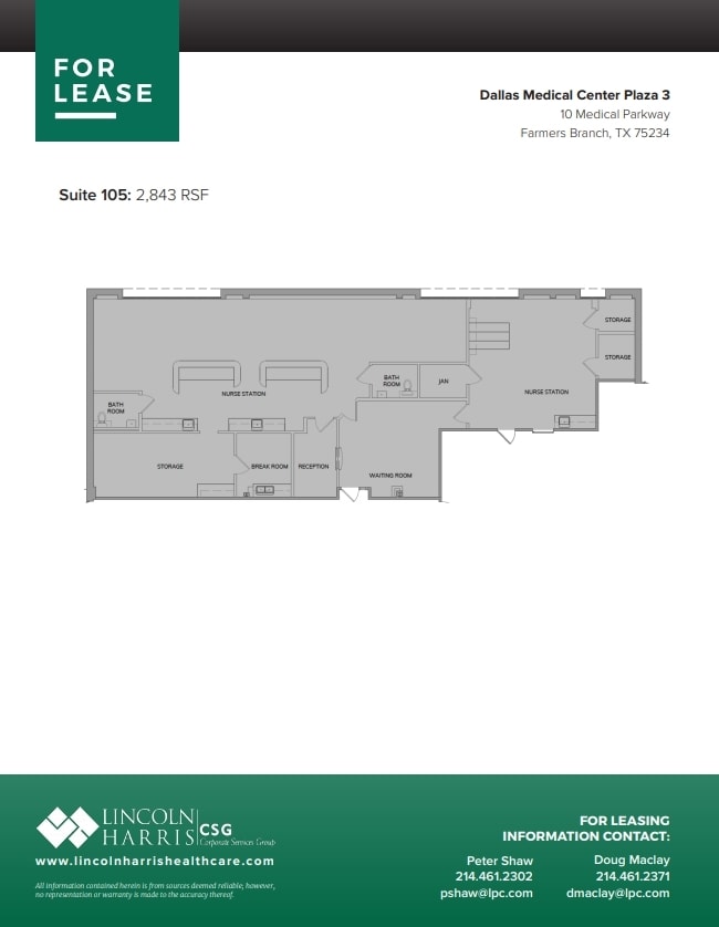 10 Medical Pky, Farmers Branch, TX for lease Floor Plan- Image 1 of 1