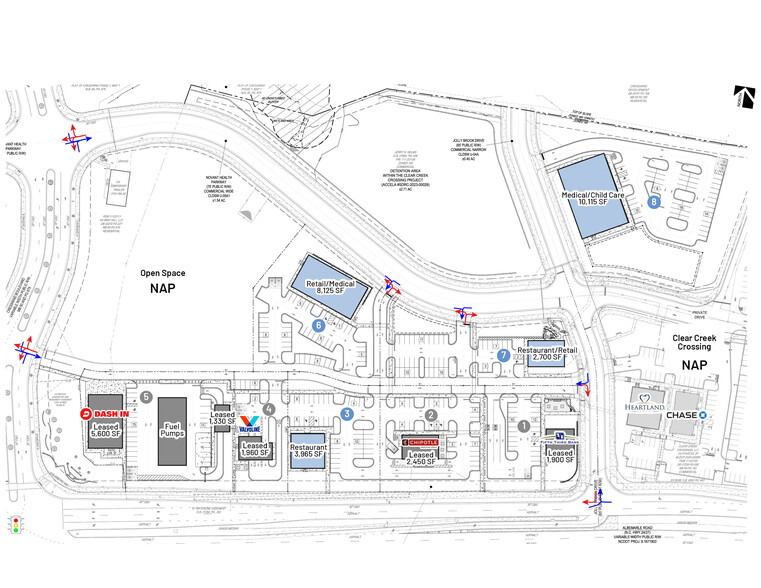 12709 Albemarle Rd, Charlotte, NC à louer - Plan de site - Image 3 de 5