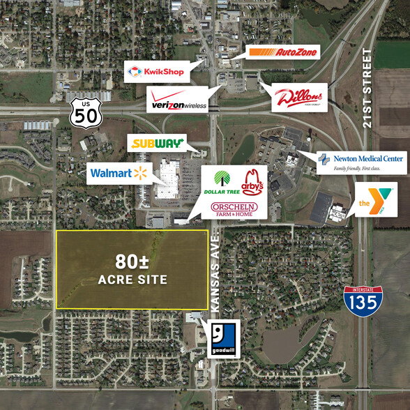 S Kansas Ave & Quail Creek Ave, Newton, KS for sale - Building Photo - Image 1 of 5