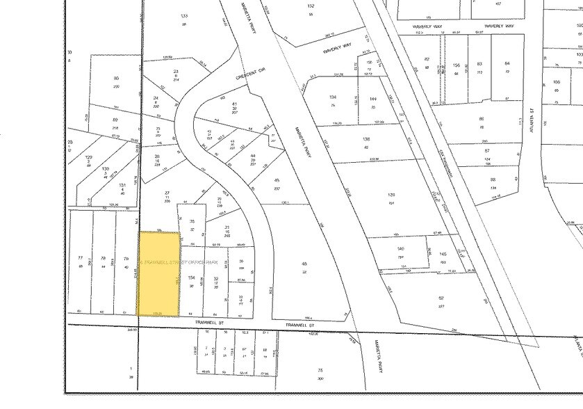 36 Trammell St SW, Marietta, GA à louer - Plan cadastral - Image 3 de 10