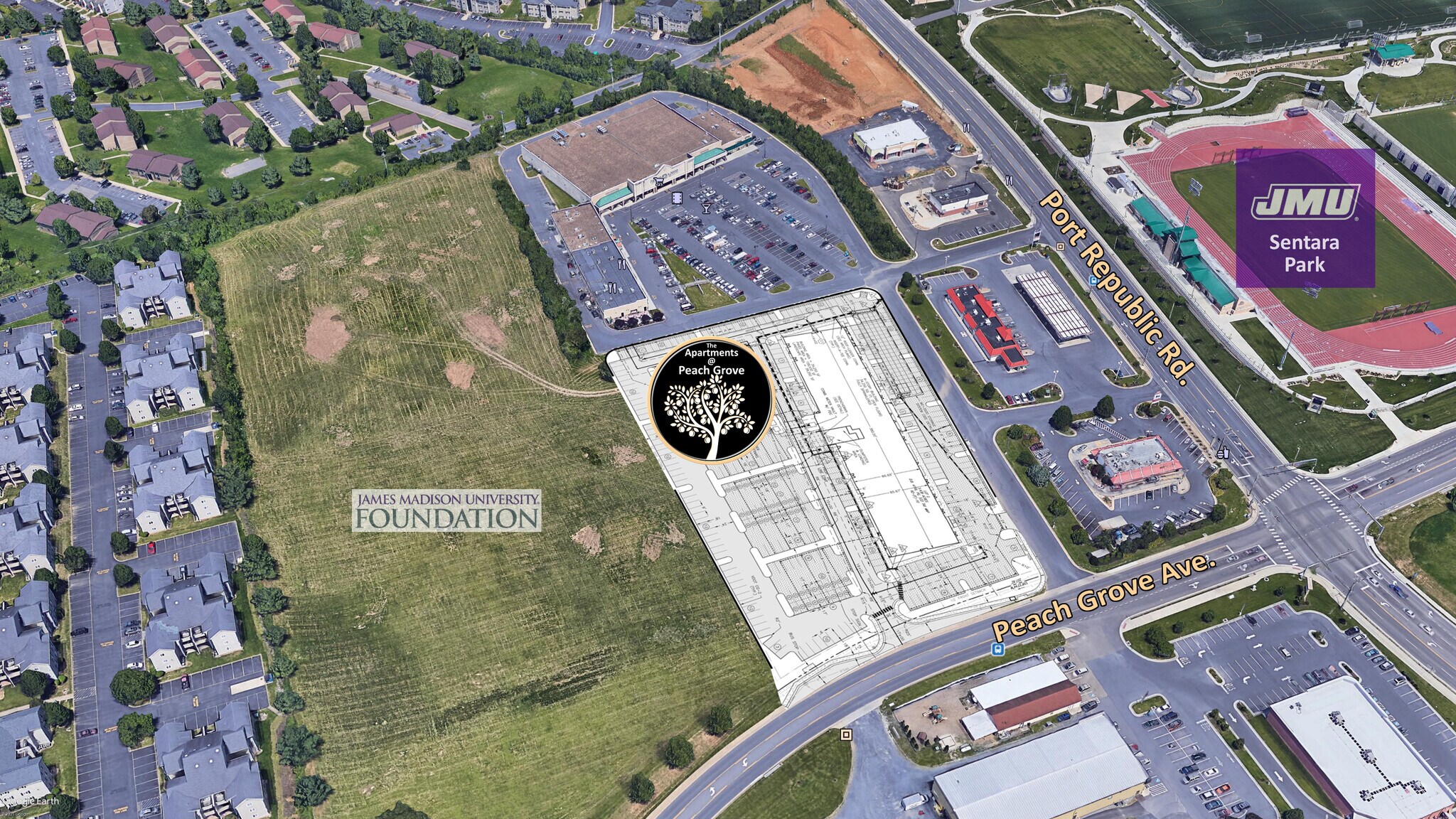 1351 Peach Grove, Harrisonburg, VA à vendre Aérien- Image 1 de 6