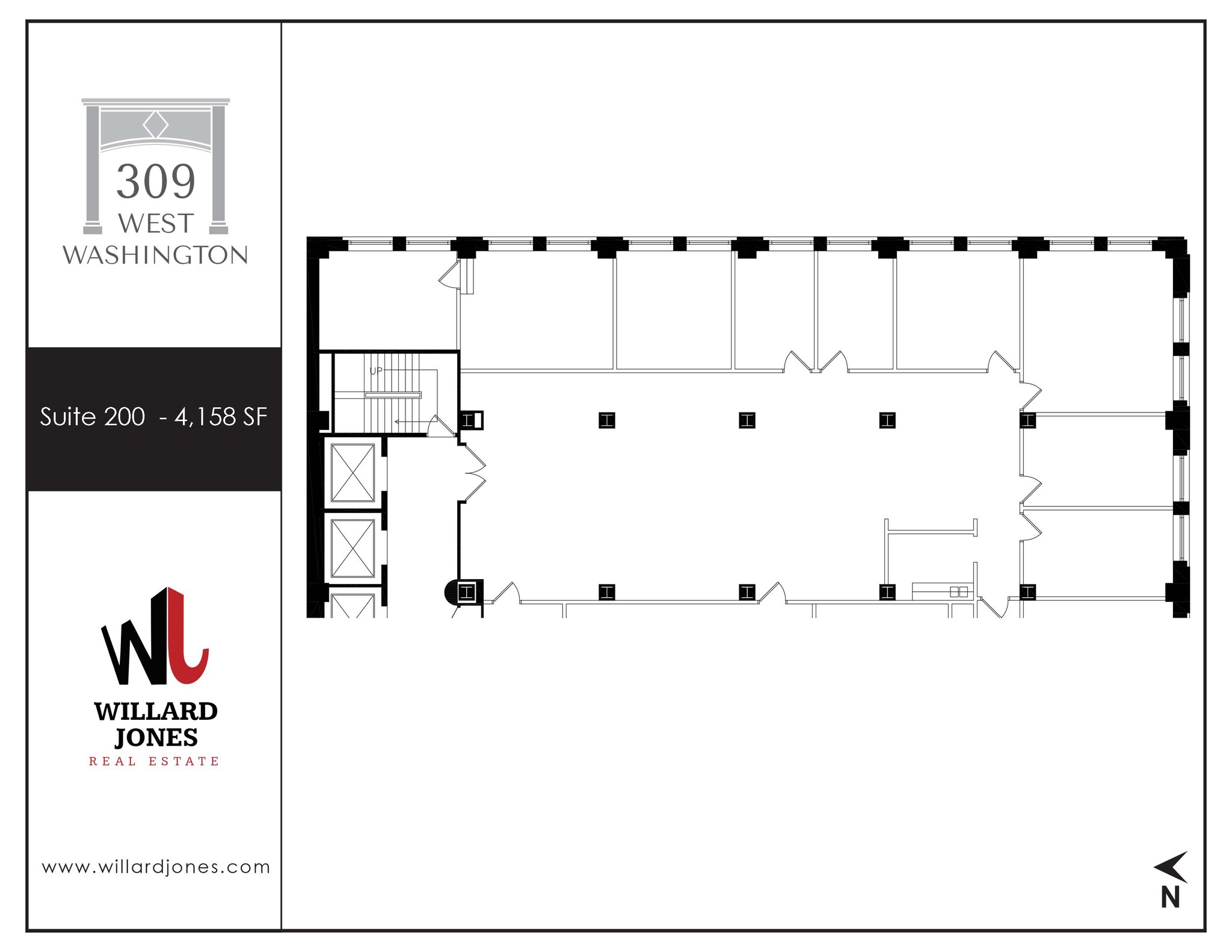 309 W Washington St, Chicago, IL à louer Plan d  tage- Image 1 de 1