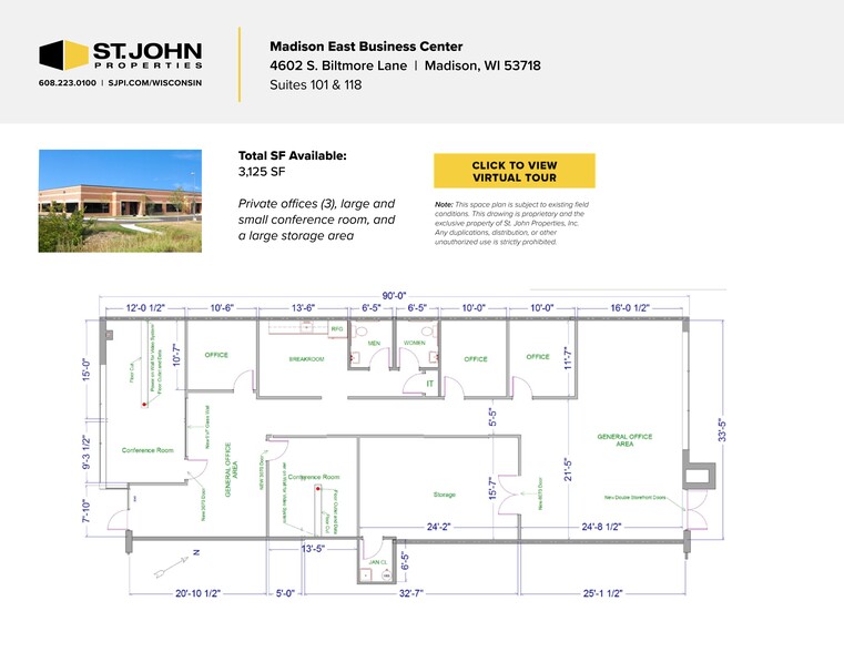 4602 S Biltmore Ln, Madison, WI for lease - Site Plan - Image 1 of 11