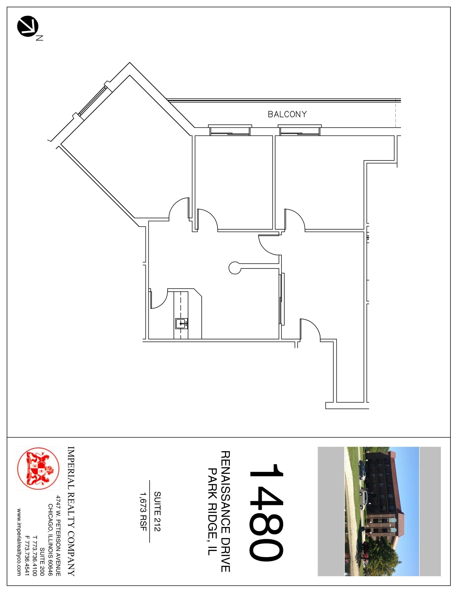 1480 Renaissance Dr, Park Ridge, IL for lease Site Plan- Image 1 of 1