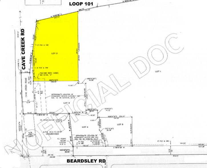 N Cave Creek Rd, Phoenix, AZ for lease - Plat Map - Image 2 of 5