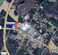 2439 W Highway 80, Dublin, GA - aerial  map view