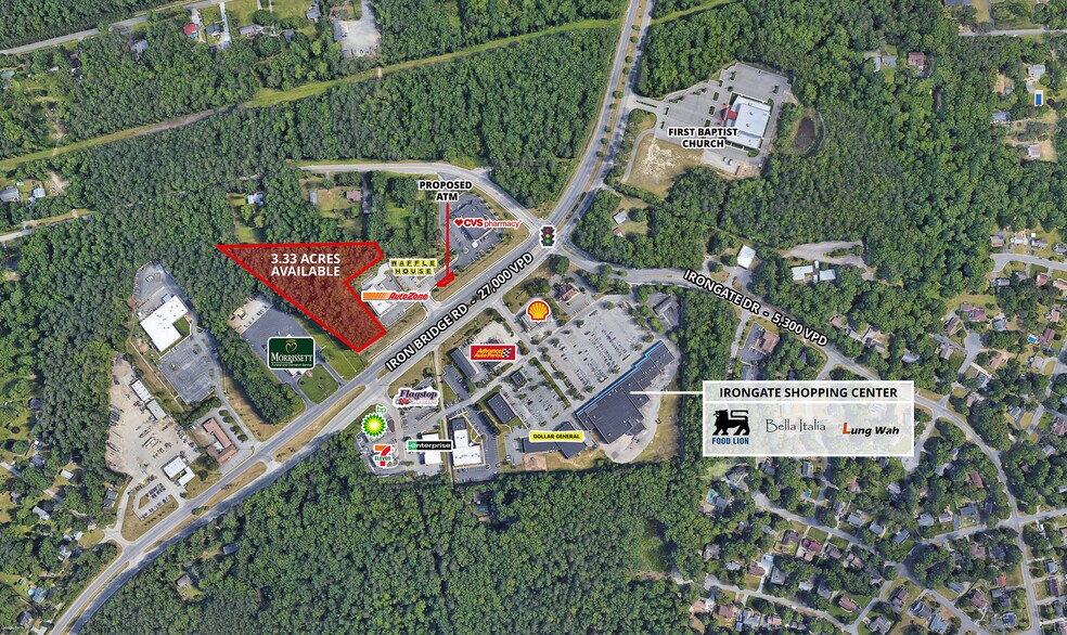 6450 Iron Bridge Rd, Richmond, VA à vendre - Aérien - Image 1 de 4