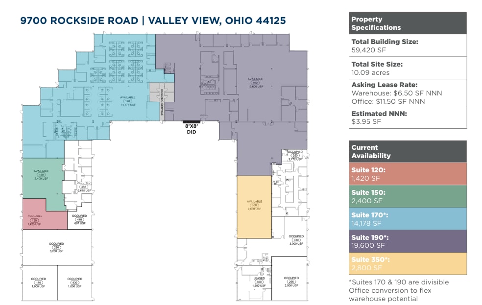 9700 Rockside Rd, Valley View, OH for lease Floor Plan- Image 1 of 1