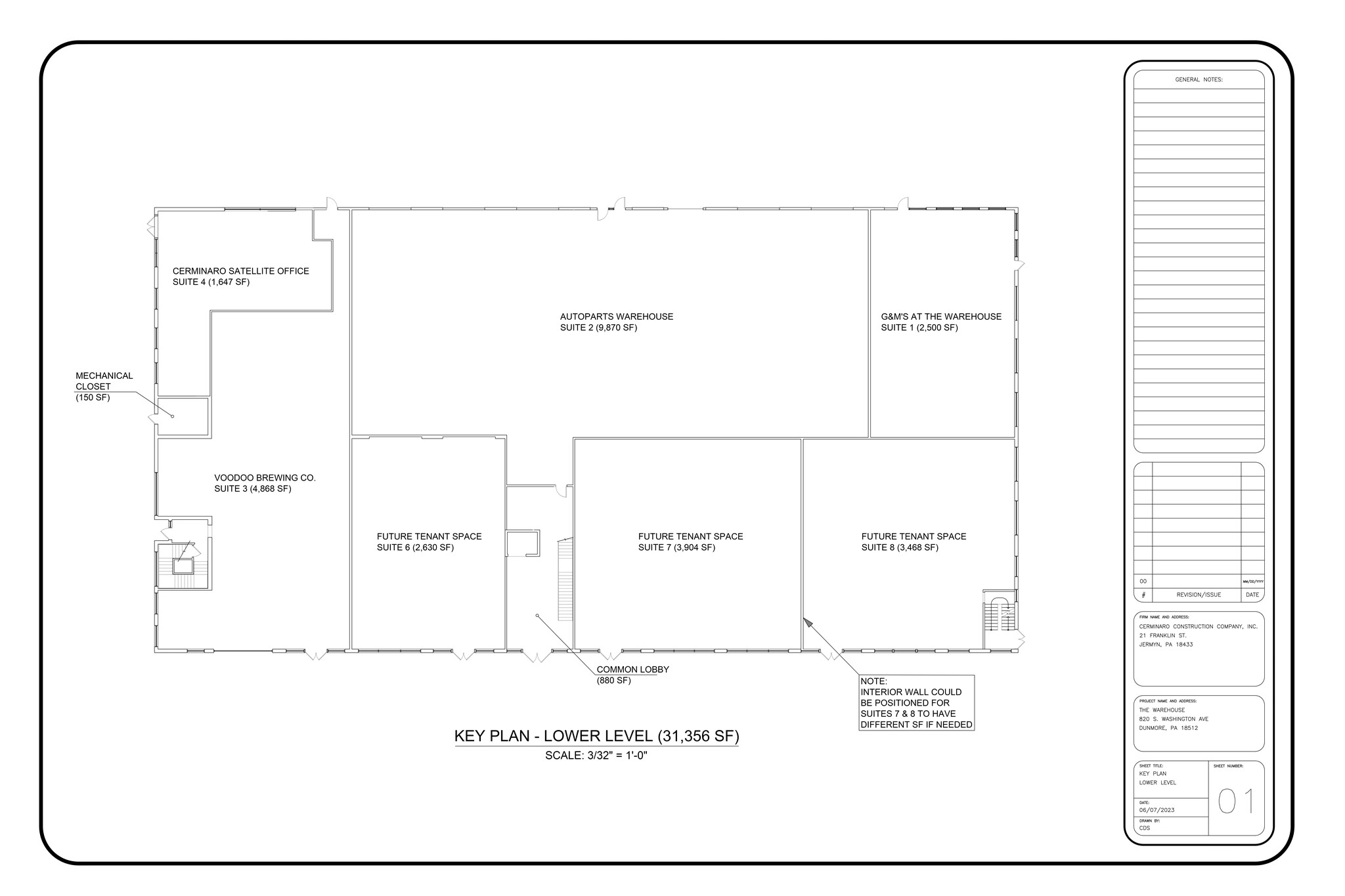 820-826 S Washington Ave, Scranton, PA à louer Plan de site- Image 1 de 1