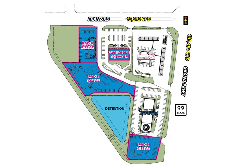 1809 W Grand Pky N, Katy, TX à louer - Plan de site - Image 2 de 3