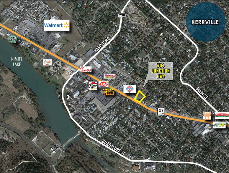 704 Junction Hwy, Kerrville, TX à louer - Photo du bâtiment - Image 3 de 10