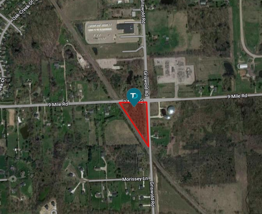 9 Mile Rd & Griswold, South Lyon, MI à vendre Photo du bâtiment- Image 1 de 2