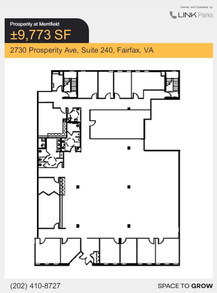 2701 Prosperity Ave, Merrifield, VA à louer Plan d’étage- Image 1 de 1