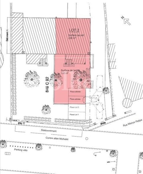 Bureau dans Marseille à louer - Plan de site - Image 3 de 6
