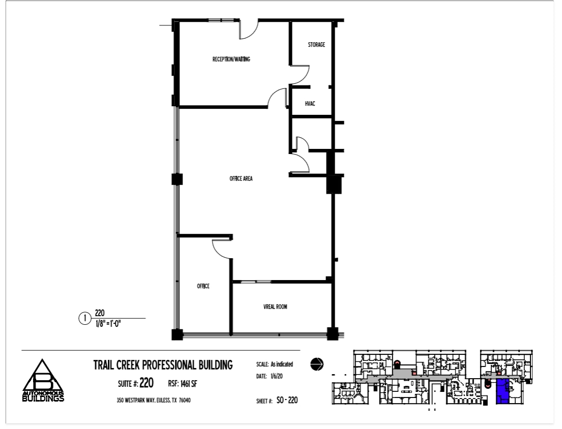 350 Westpark Way, Euless, TX à louer Plan d’étage- Image 1 de 1