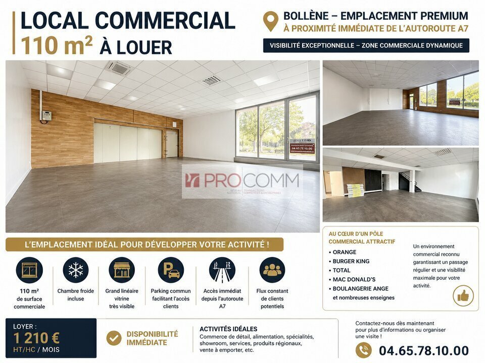 Retail in Bollène for lease Interior Photo- Image 1 of 4