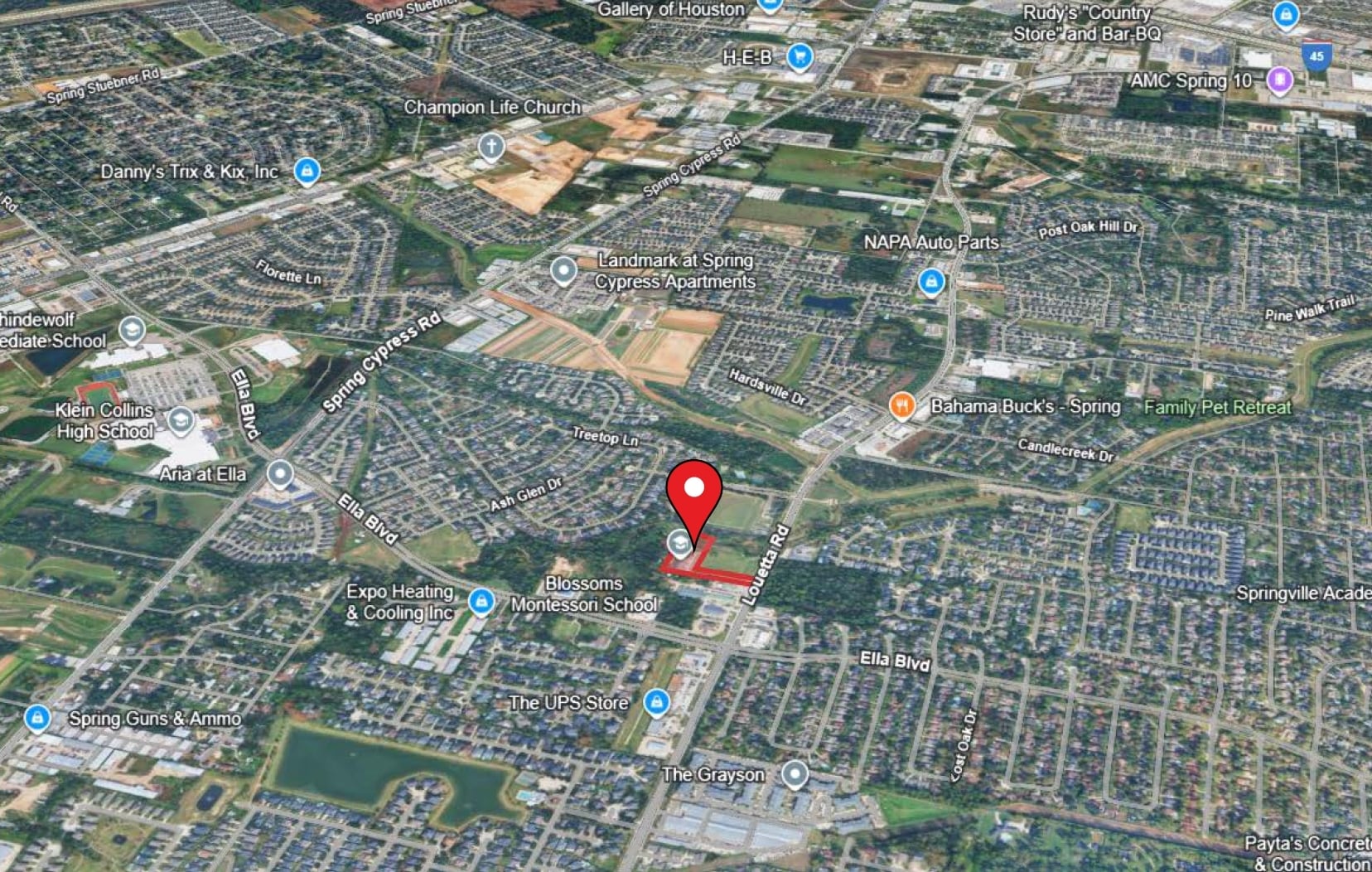 3700 Louetta Rd, Spring, TX for sale Aerial- Image 1 of 4