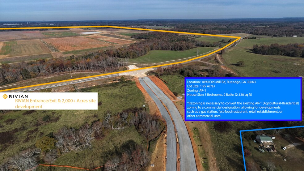 1890 Old Mill Rd, Rutledge, GA à vendre - Photo du bâtiment - Image 3 de 7