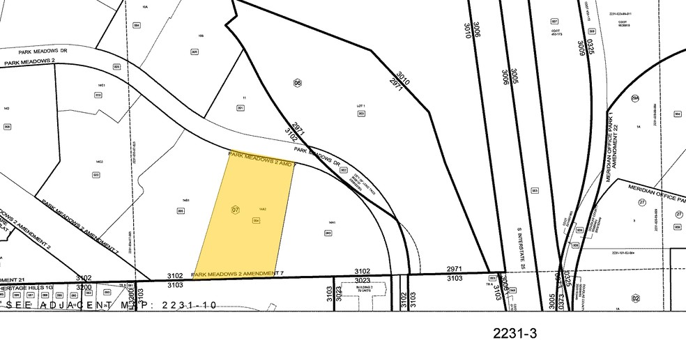 10002 Park Meadows Dr, Lone Tree, CO à louer - Plan cadastral - Image 2 de 16