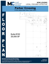 1110 E Parker Rd, Plano, TX à louer Plan d  tage- Image 1 de 1