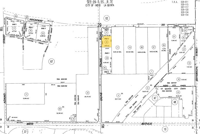 47120 Dune Palms Rd, La Quinta, CA à vendre - Plan cadastral - Image 3 de 10
